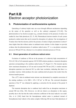 Part II.B Electron acceptor photoionization