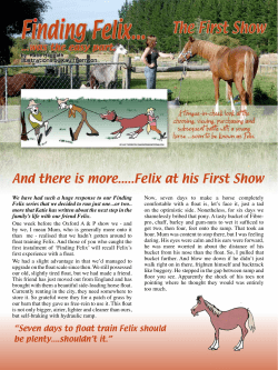 And there is more.....Felix at his First Show