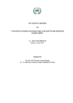APT/AWG/REP-29 - Asia-Pacific Telecommunity
