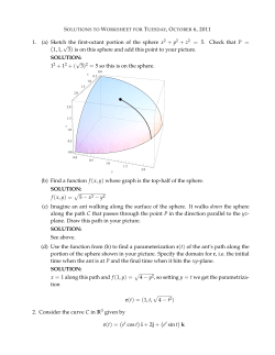 √ 12 + 12 + ( √ 4 − t2) r(t) = (et