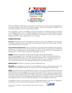 USA Masters Games San Diego Figure Skating Club Saturday, July