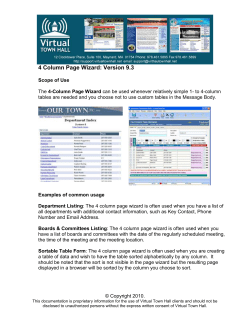 1 - Virtual Town Hall