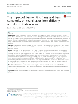 The impact of item-writing flaws and item complexity on examination