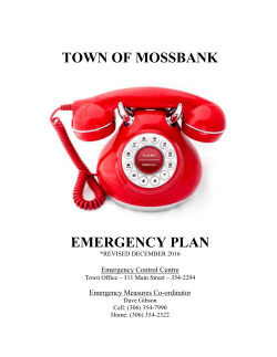 emergency plan revised 2016