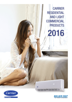 carrier residential and light commercial products