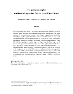 The producer surplus - Department of Environmental Science and