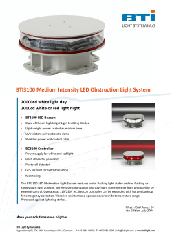 BTI3100 Medium Intensity LED Obstruction Light System