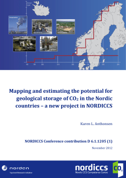 Mapping and estimating the potential for geological storage of CO2