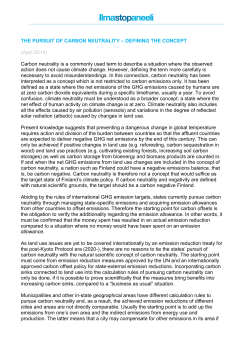 The pursuit of carbon neutrality