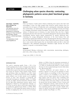 Challenging urban species diversity: contrasting phylogenetic