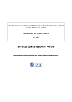 The Influence of Social Pressure and Nationality on Individual