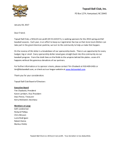 Topsail Ball Club, Inc.