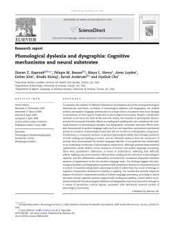 Phonological dyslexia and dysgraphia: Cognitive mechanisms and