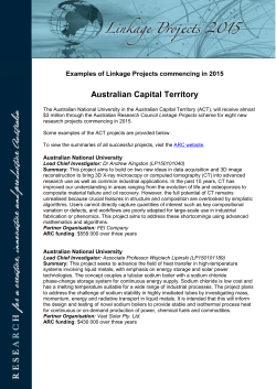 Examples of Linkage Projects commencing in 2015
