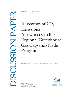 Allocation of CO2 Emissions Allowances in the Regional