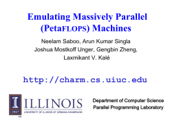 PPT - Parallel Programming Laboratory
