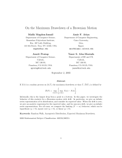 On the Maximum Drawdown of a Brownian Motion