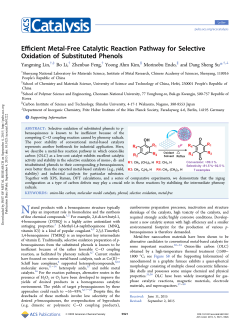 Efficient Metal-Free Catalytic Reaction Pathway for Selective
