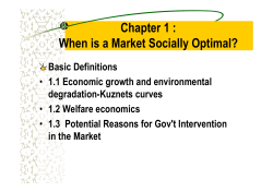 Chapter 1 : When is a Market Socially Optimal?