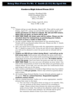 Bring This Form To Ms. C. Smith (L152) By April 8th Cordova High