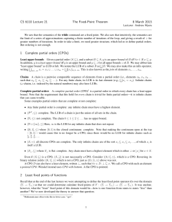 The Fixed-Point Theorem - Cornell Computer Science