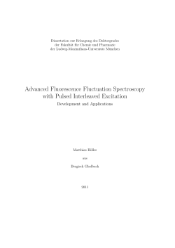 Advanced Fluorescence Fluctuation Spectroscopy with Pulsed