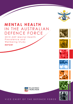mental health in the australian defence force