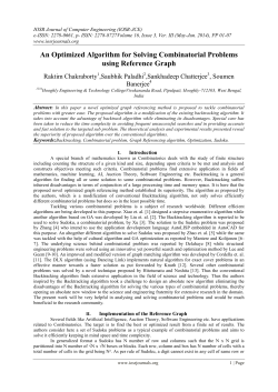 An Optimized Algorithm for Solving Combinatorial