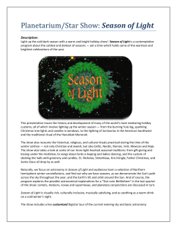 Planetarium/Star Show: Season of Light