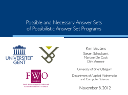 Possible and Necessary Answer Sets of Possibilistic Answer Set