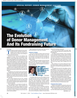 The Evolution of Donor Management And Its Fundraising Future