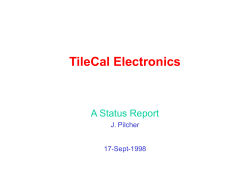 TileCal Electronics