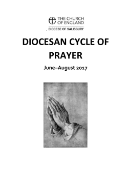 Jun-Aug 2017 Cycle of Prayer
