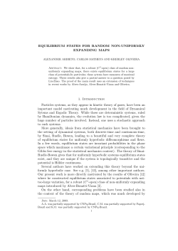 EQUILIBRIUM STATES FOR RANDOM NON
