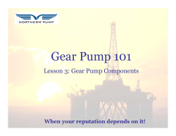 Gear Pump 101 - Northern Pump