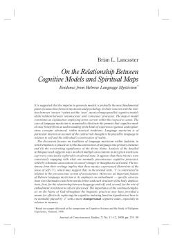 On the Relationship Between Cognitive Models and