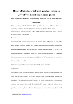 Highly efficient near-infrared quantum cutting in Ce3+/Yb3+ co