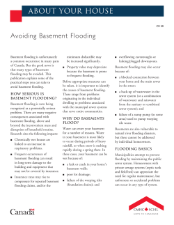 Avoiding Basement Flooding