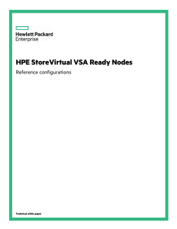 HPE StoreVirtual VSA Ready Nodes