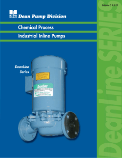DeanLine Series Chemical Process Industrial Inline Pumps