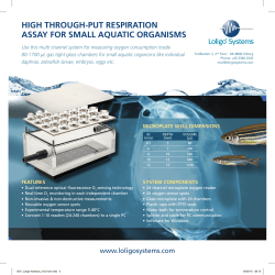 high through-put respiration assay for small aquatic