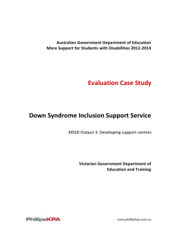 Down Syndrome Inclusion Support Service