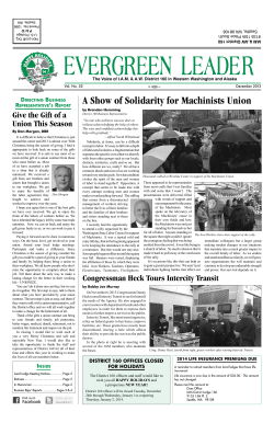 A Show of Solidarity for Machinists Union