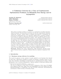 A Validation Criterion for a Class of Combinatorial Optimization