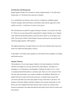 Introduction and Background Regan Organic Produce Ltd is based