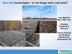 Blue Roof technologies - an old design with a new twist?