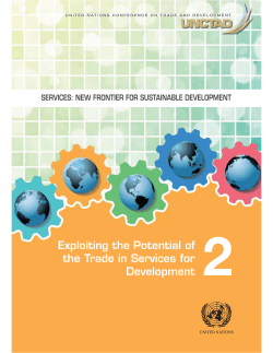 Exploiting the Potential Trade in Services for Development