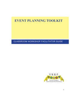 Facilitator Guide - Joint Services Support