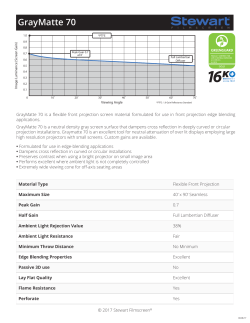 GrayMatte 70 - Stewart Filmscreen