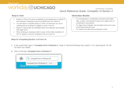 Quick Reference Guide: Complete I-9 Section 3